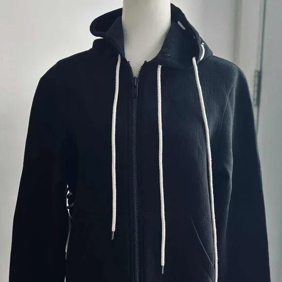 Craig Green Black Bonded Jersey Men's Zip Hoodie w/ Body & Hood Cording – EU M - Picture 6 of 11